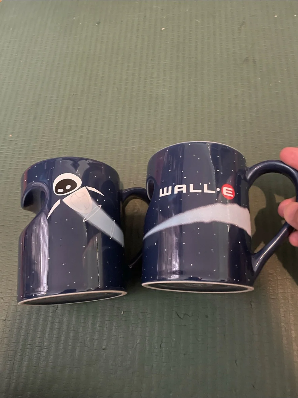 Disney Pixar WALL-E & EVE Matching Mug Set 2 Coffee Cups Official Disney Parks